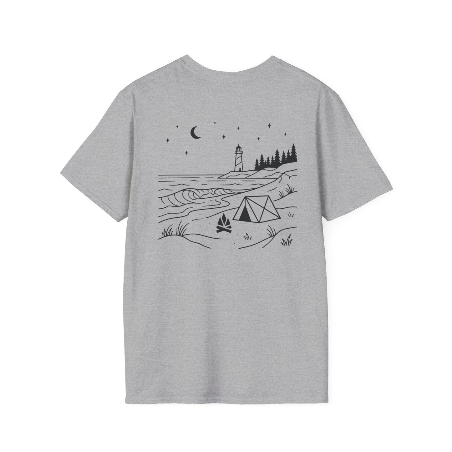 Beach Camping T-Shirt - Back Print