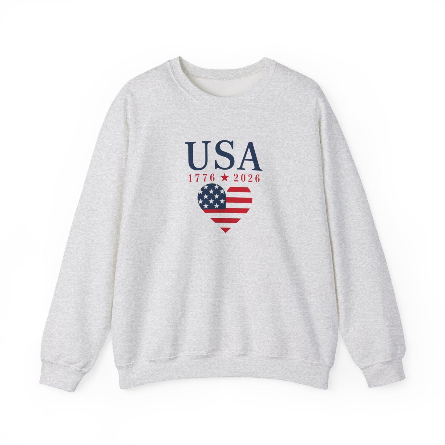USA Heart Flag Sweatshirt