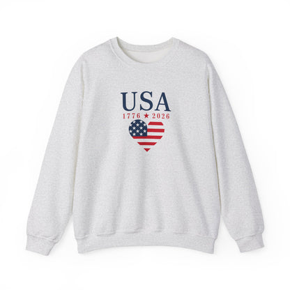 USA Heart Flag Sweatshirt