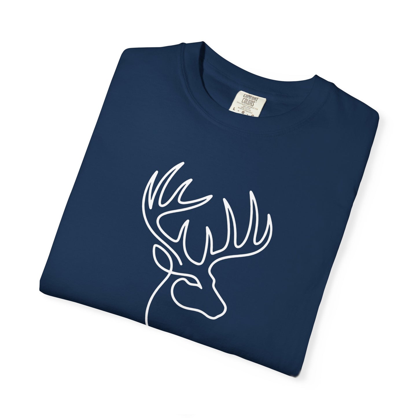 White-tailed One Line T-Shirt - Heavyweight Comfort Colors