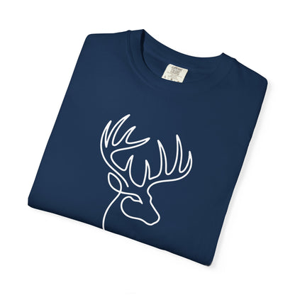 White-tailed One Line T-Shirt - Heavyweight Comfort Colors