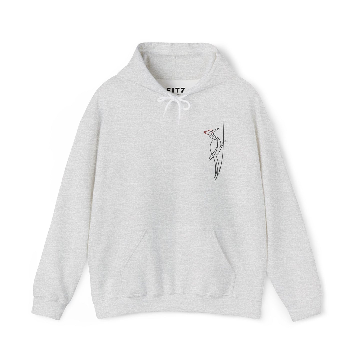 Pileated Woodpecker One Line Hoodie