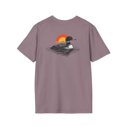 Loon at Sunset T-Shirt - Back Print