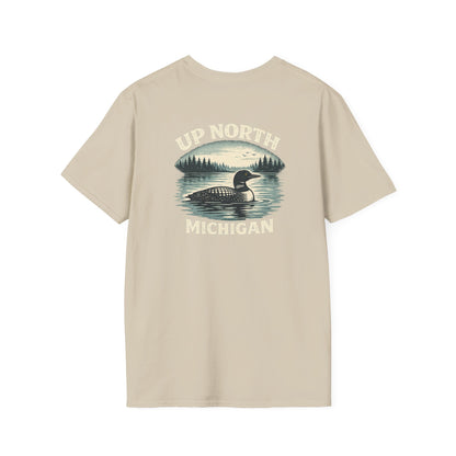 Loon Up North Michigan T-Shirt - Back Print