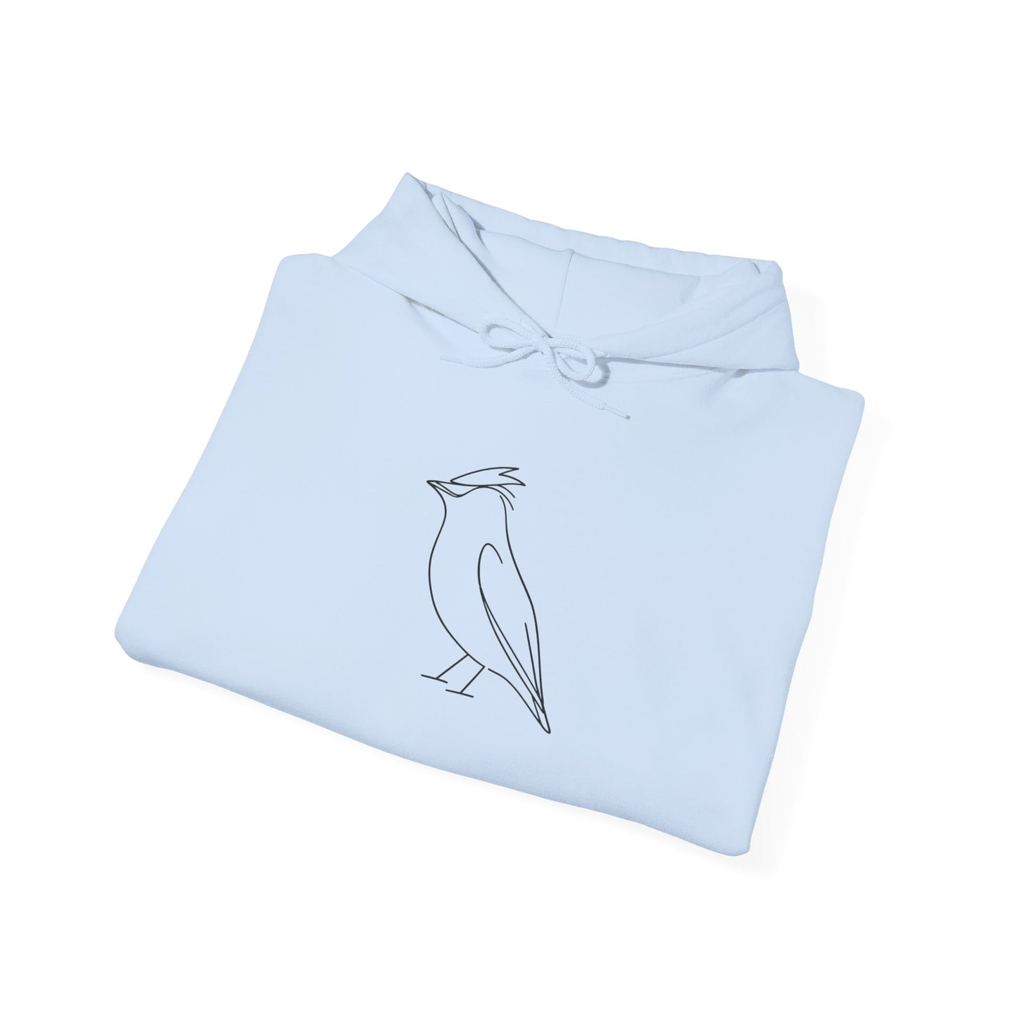 Cedar Waxwing Line Hoodie