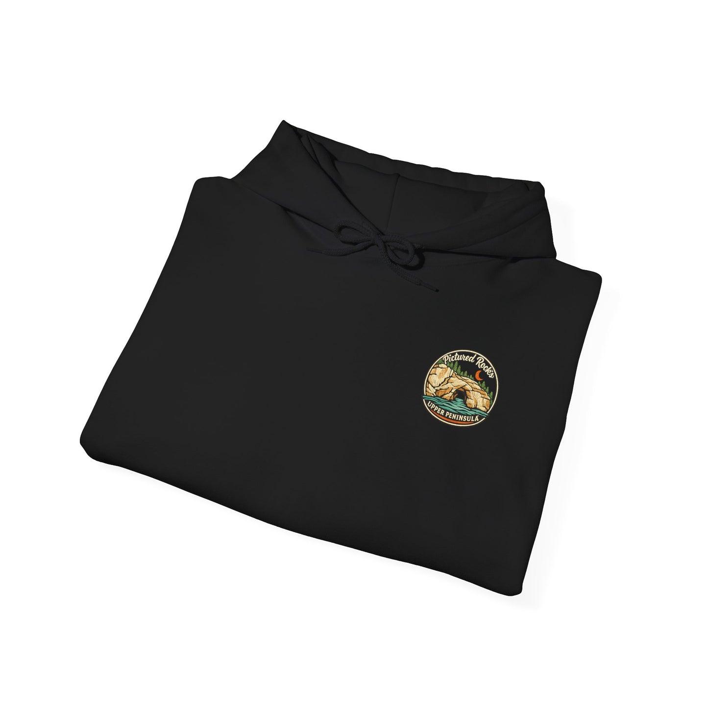 Pictured Rocks Lover's Leap Hoodie - Back Print