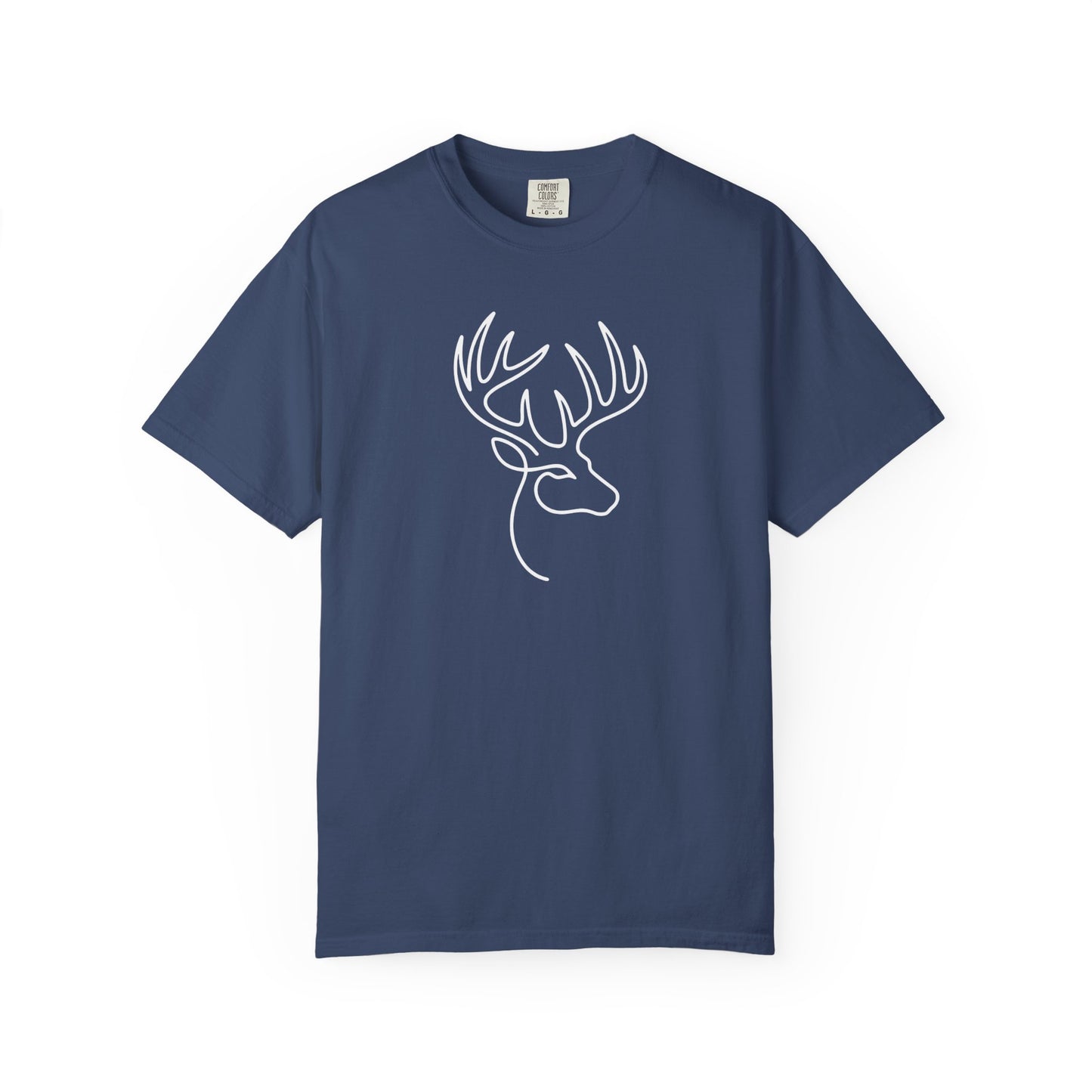 White-tailed One Line T-Shirt - Heavyweight Comfort Colors