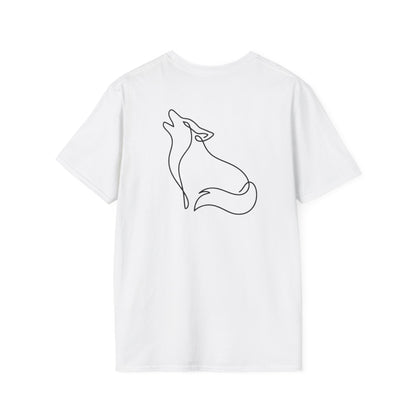 Wolf One Line T-Shirt - Back Print