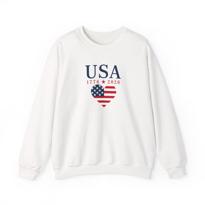 USA Heart Flag Sweatshirt