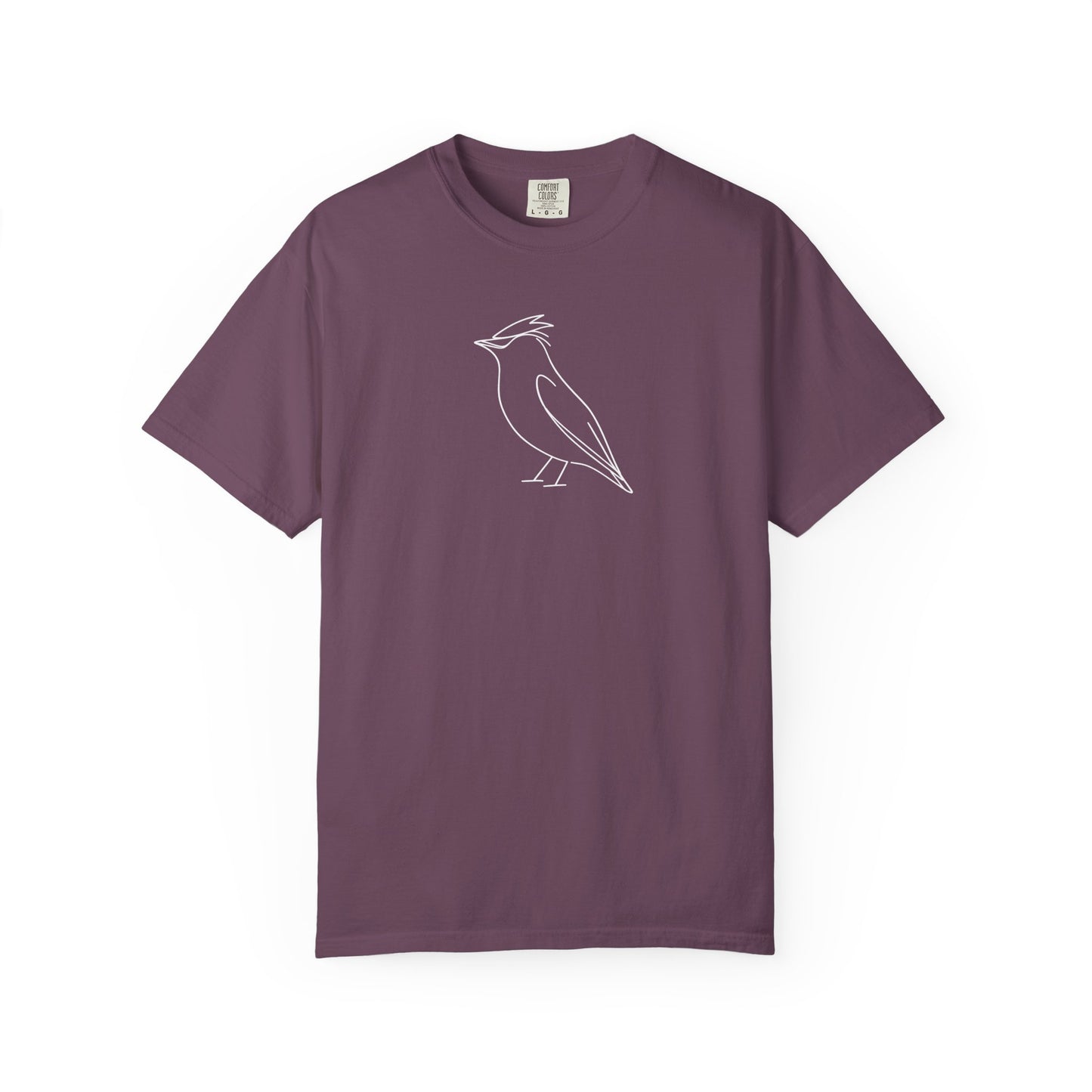 Cedar Waxwing Line T-Shirt - Heavyweight Comfort Colors