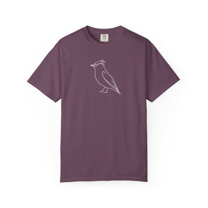 Cedar Waxwing Line T-Shirt - Heavyweight Comfort Colors