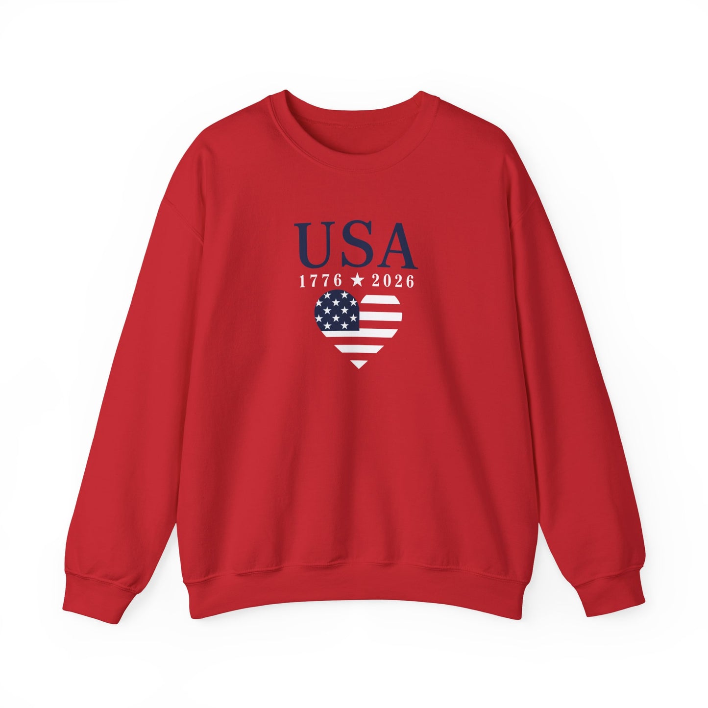 USA Heart Flag Sweatshirt
