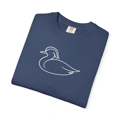 Wood Duck One Line T-Shirt - Heavyweight Comfort Colors
