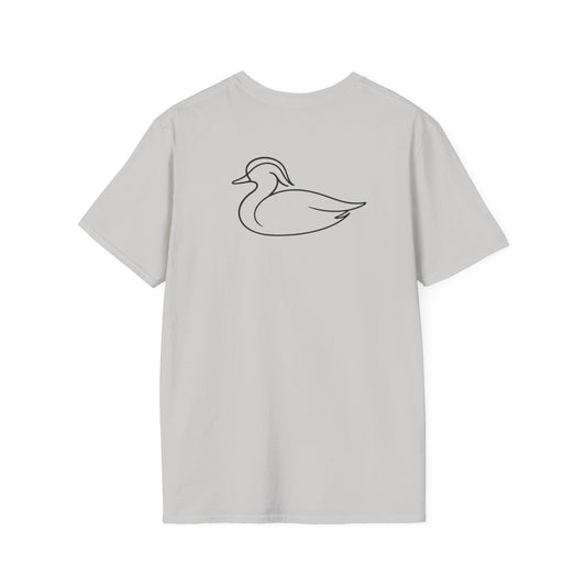 Wood Duck One Line T-Shirt - Back Print