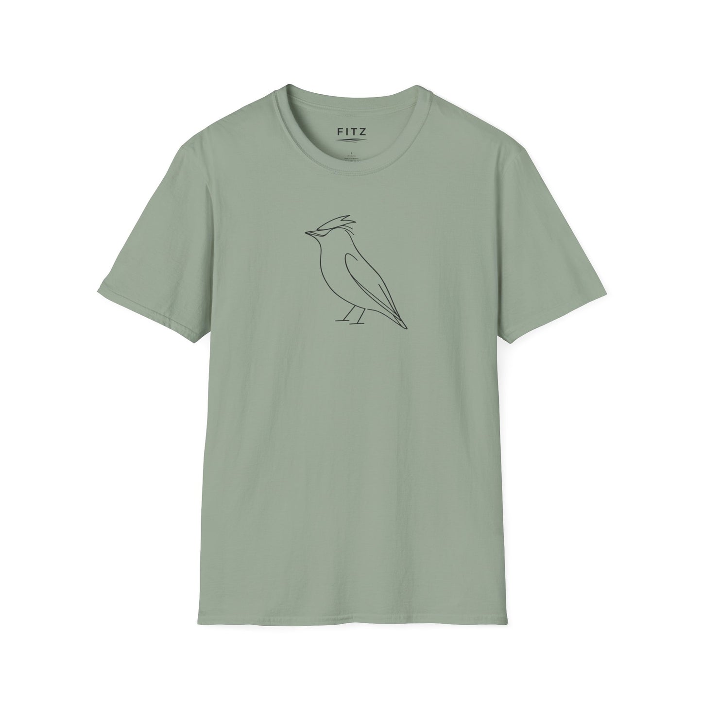 Cedar Waxwing Line T-Shirt