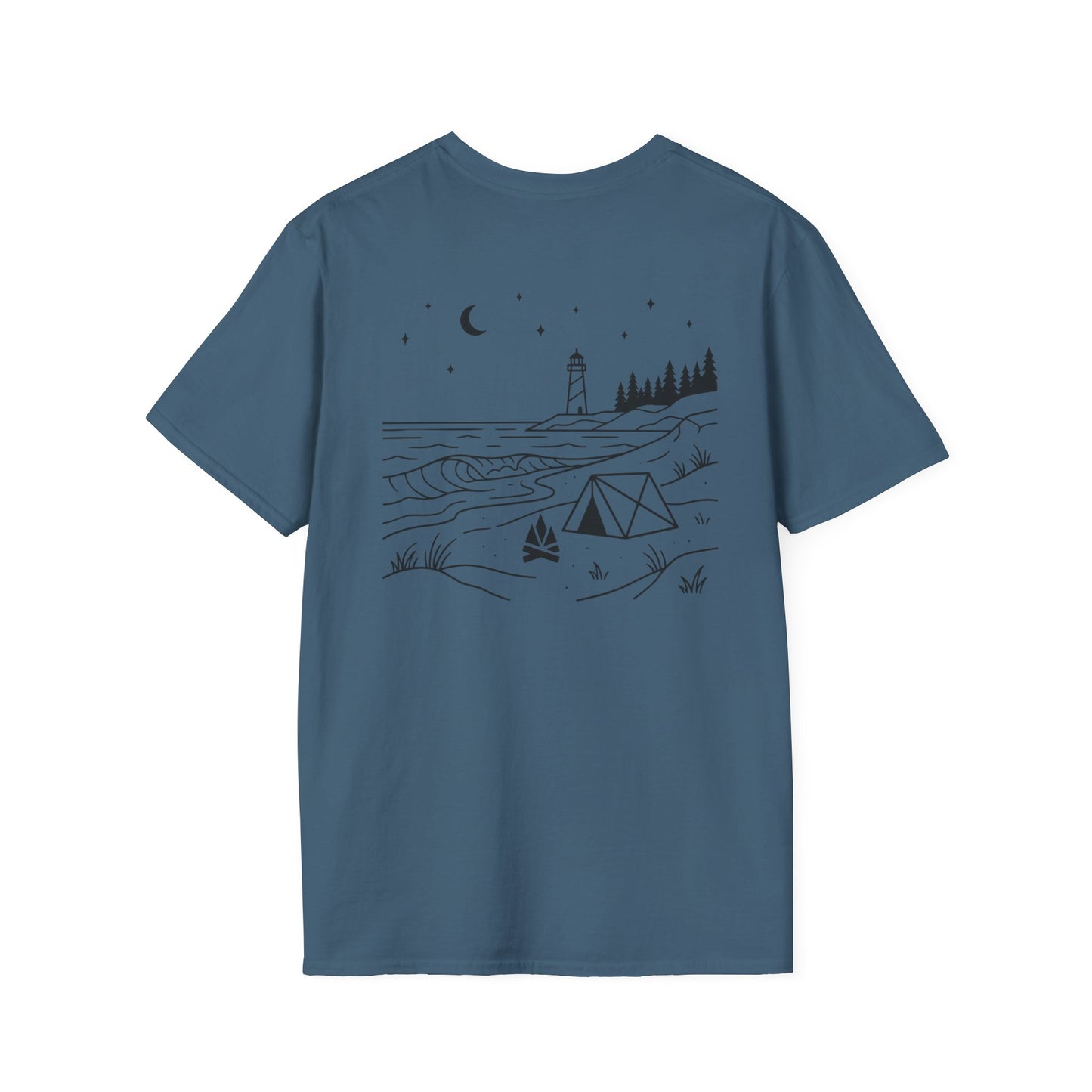 Beach Camping T-Shirt - Back Print