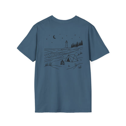 Beach Camping T-Shirt - Back Print