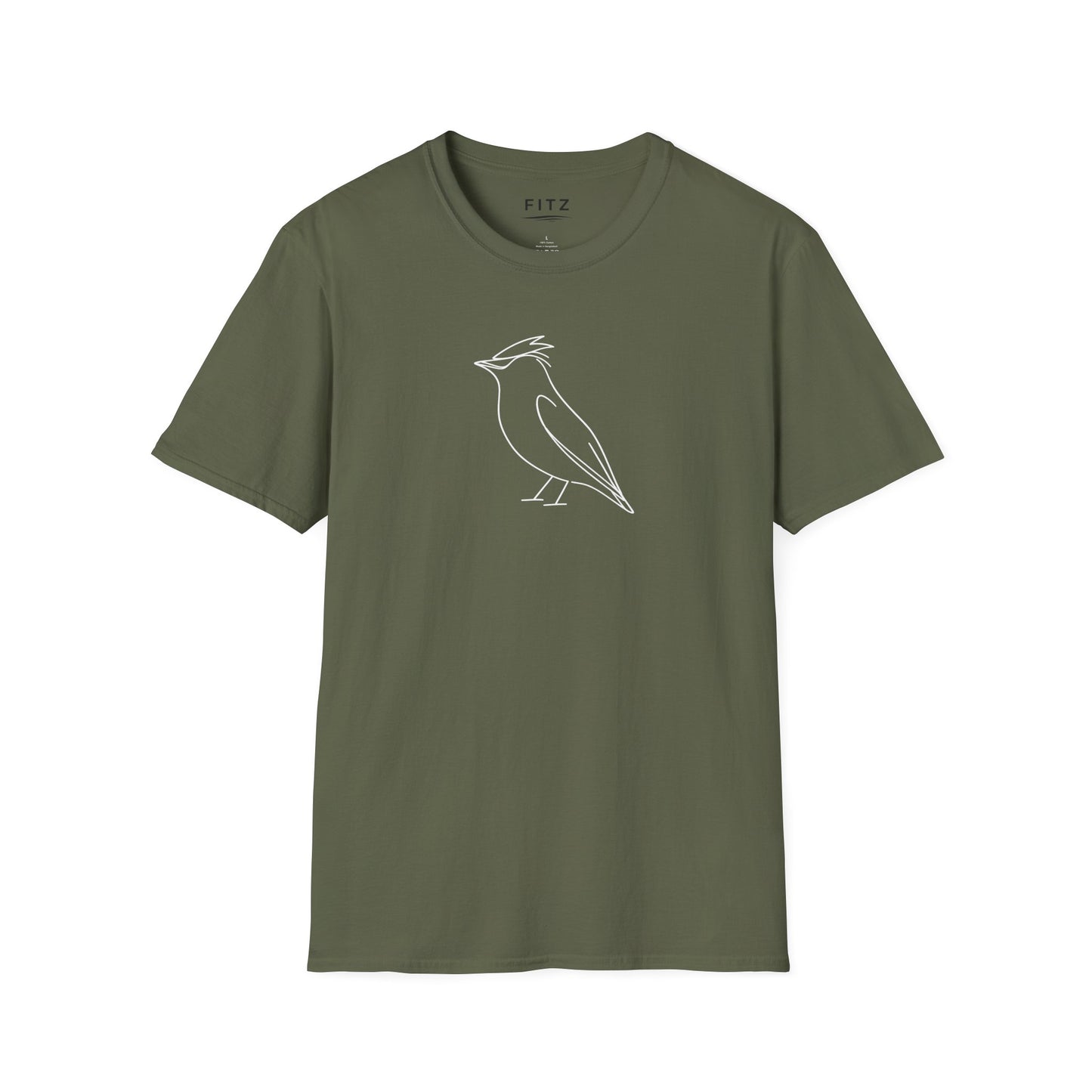 Cedar Waxwing Line T-Shirt
