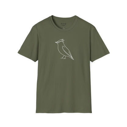 Cedar Waxwing Line T-Shirt