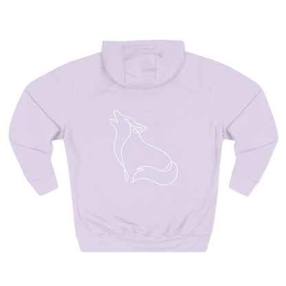 Wolf One Line Hoodie Backprint