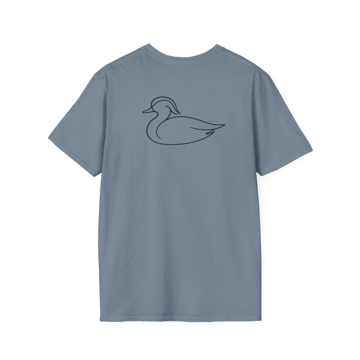 Wood Duck One Line T-Shirt - Back Print