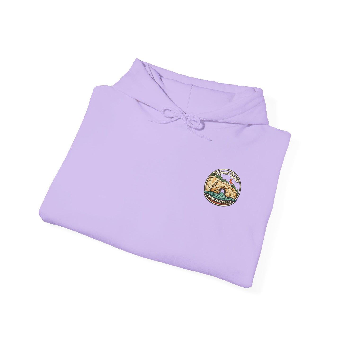 Pictured Rocks Lover's Leap Hoodie - Back Print
