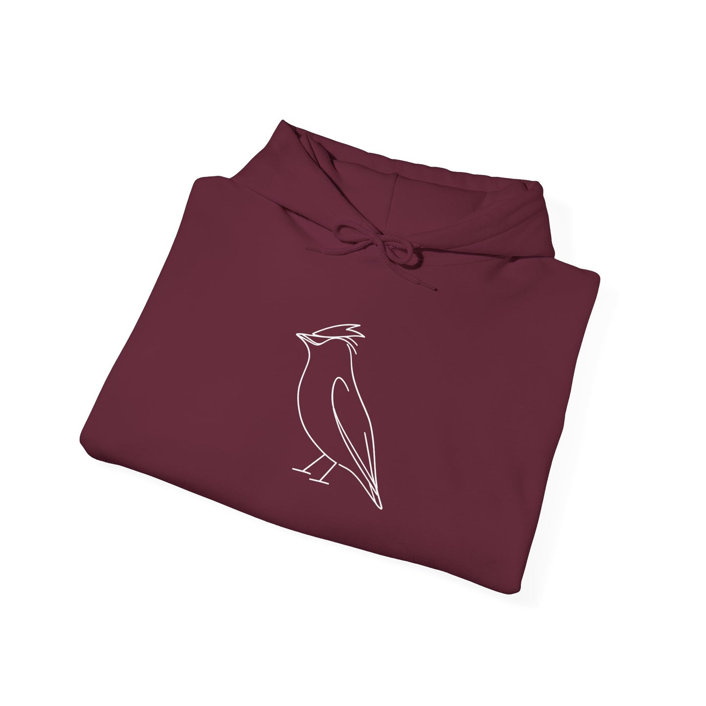 Cedar Waxwing Line Hoodie