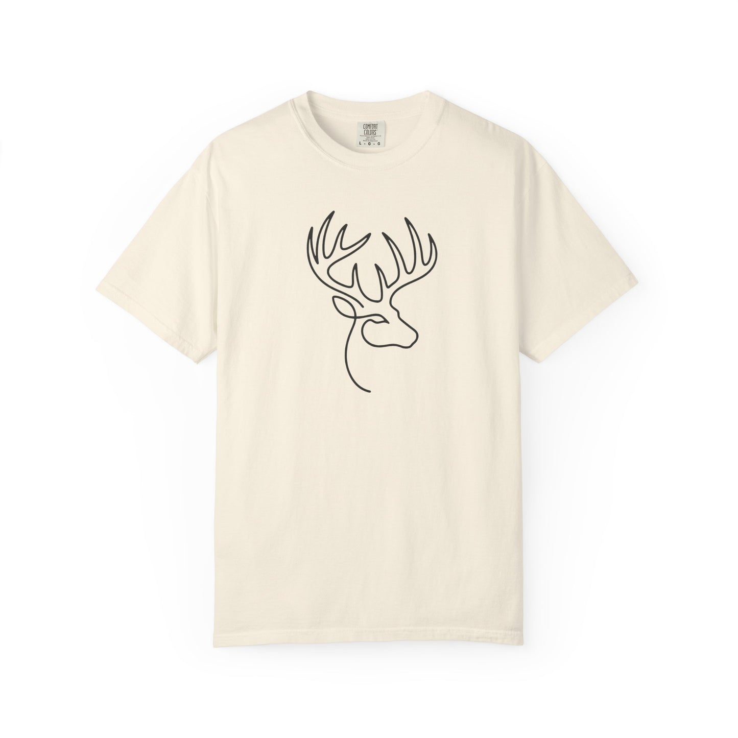White-tailed One Line T-Shirt - Heavyweight Comfort Colors