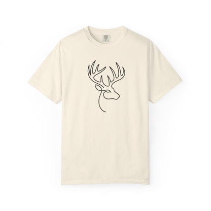 White-tailed One Line T-Shirt - Heavyweight Comfort Colors