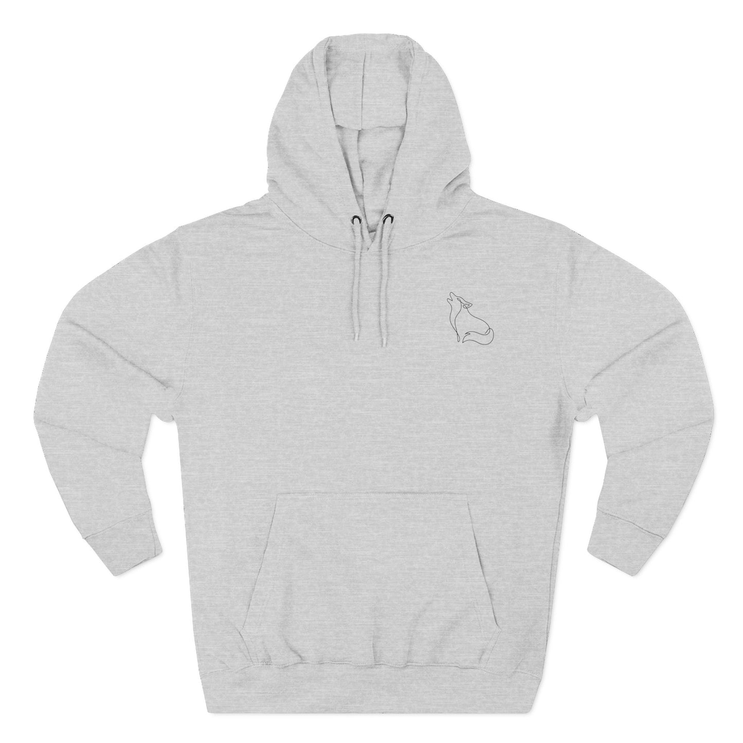 Wolf One Line Hoodie Backprint