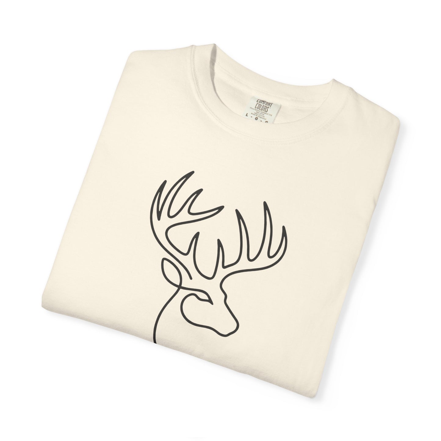 White-tailed One Line T-Shirt - Heavyweight Comfort Colors