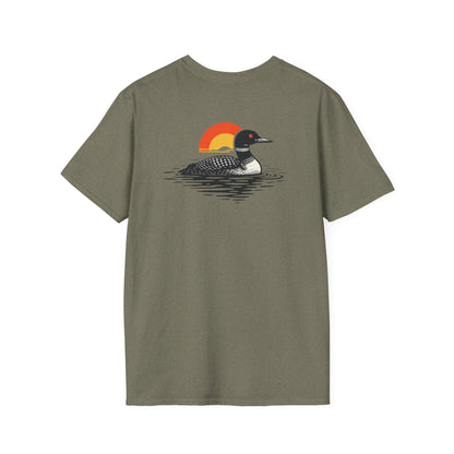 Loon at Sunset T-Shirt - Back Print