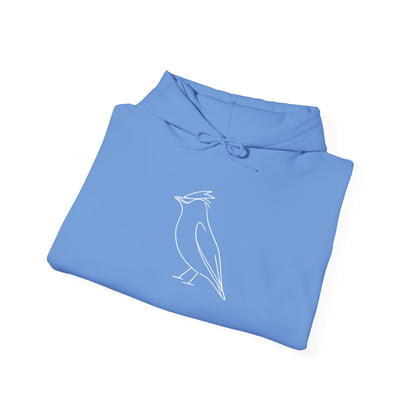 Cedar Waxwing Line Hoodie