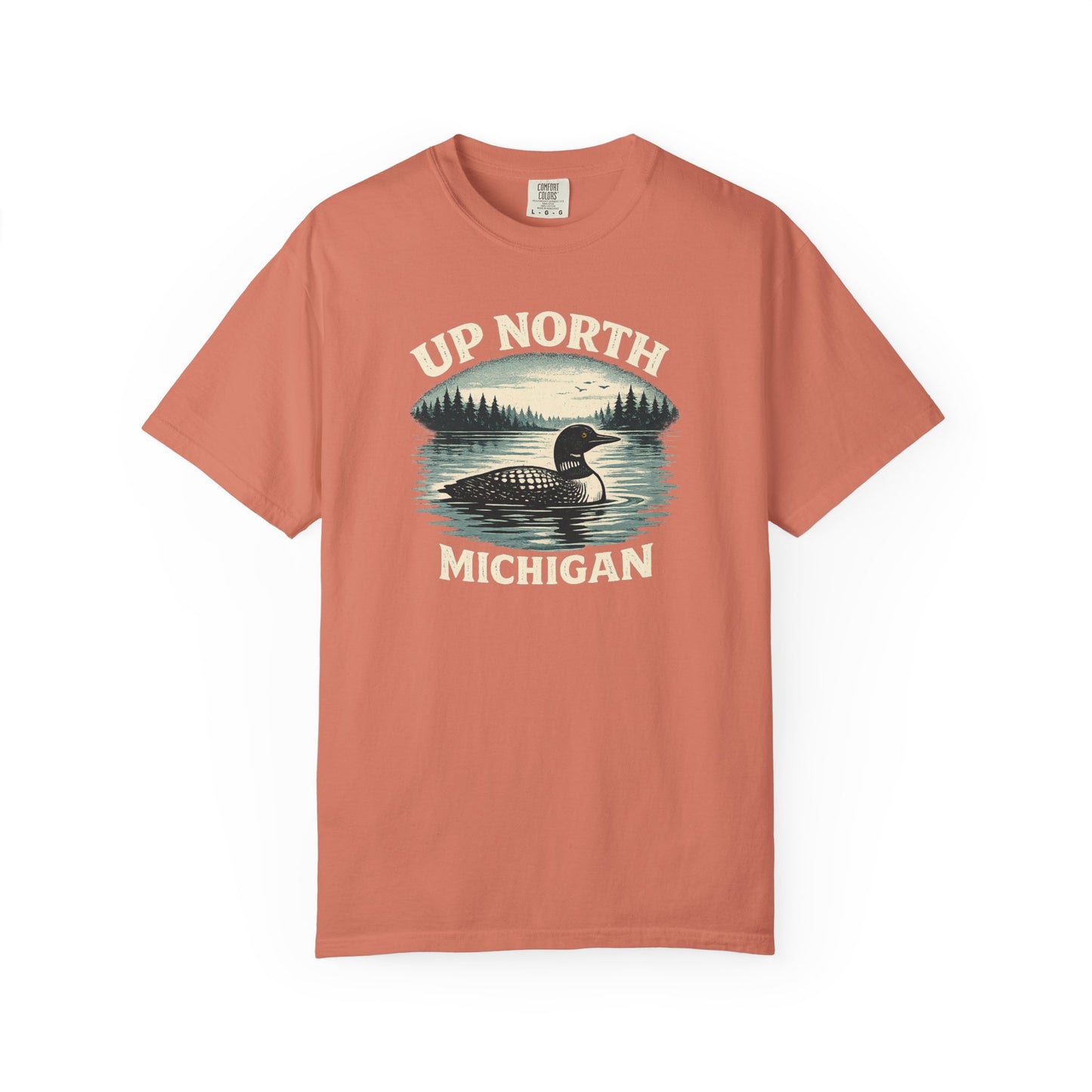 Loon Up North Michigan T-Shirt - Heavyweight Comfort Colors