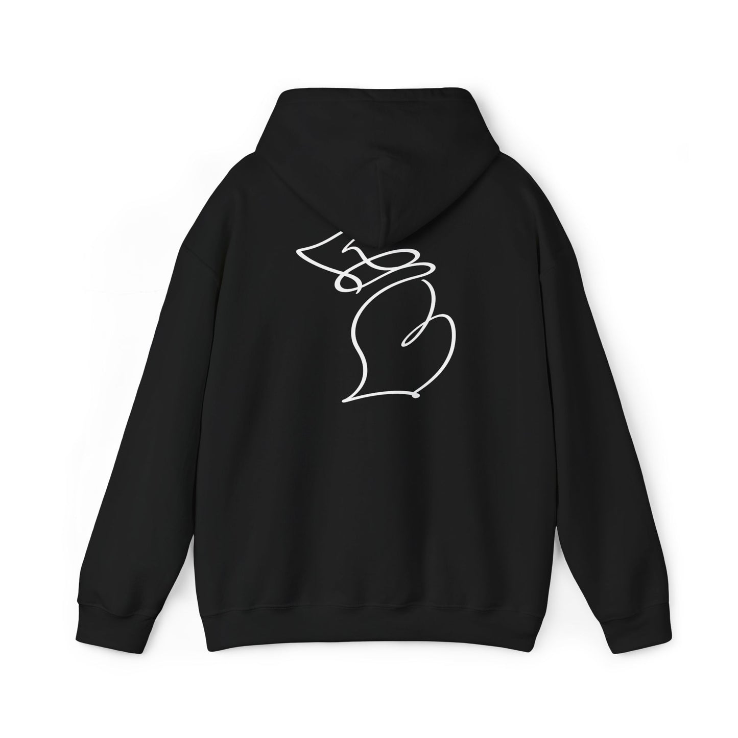 Michigan One Line Hoodie - Back Print