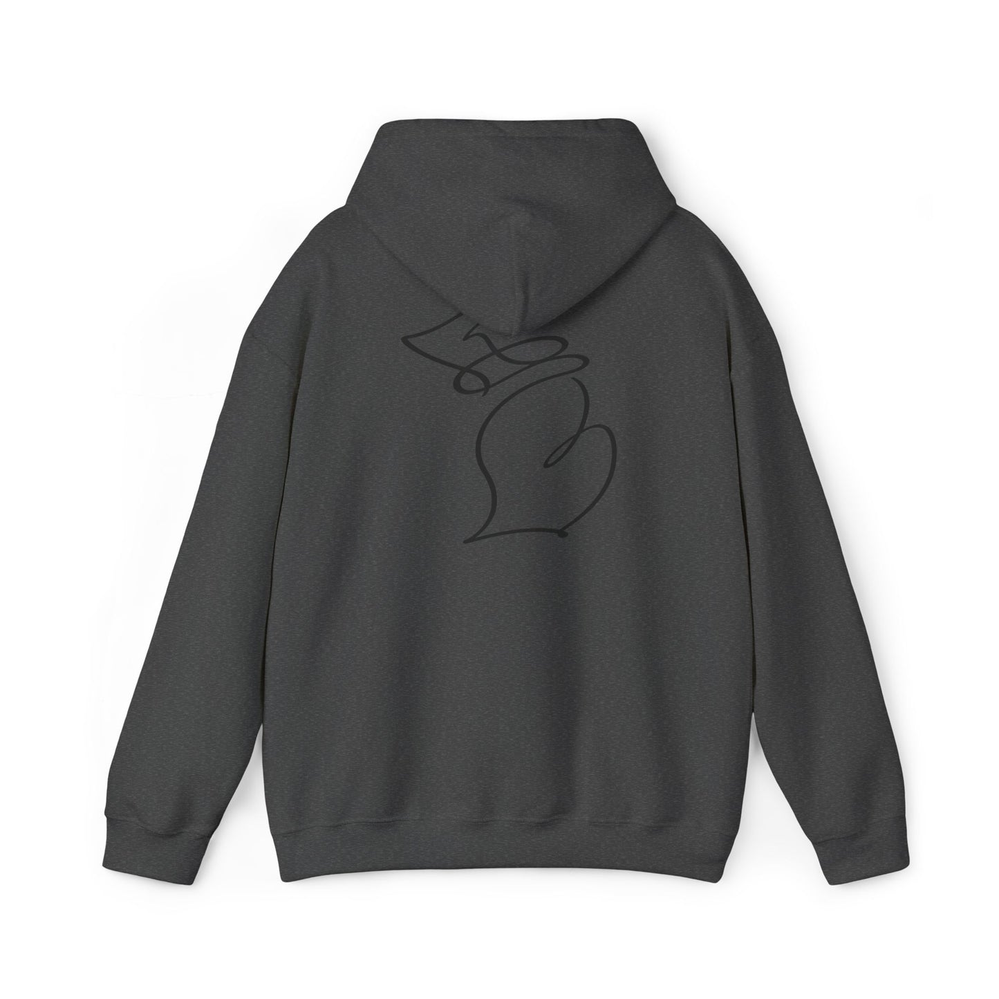 Michigan One Line Hoodie - Back Print