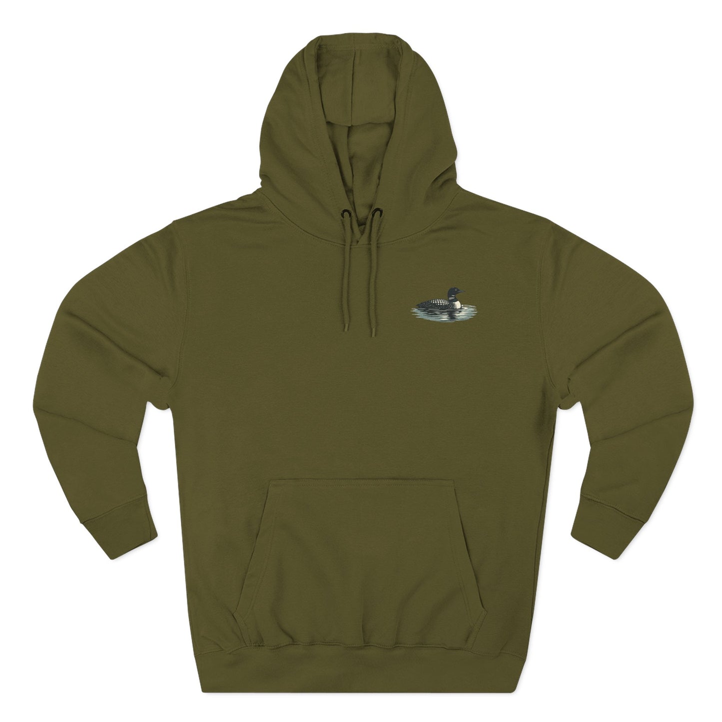 Loon Up North Michigan Hoodie - Back Print