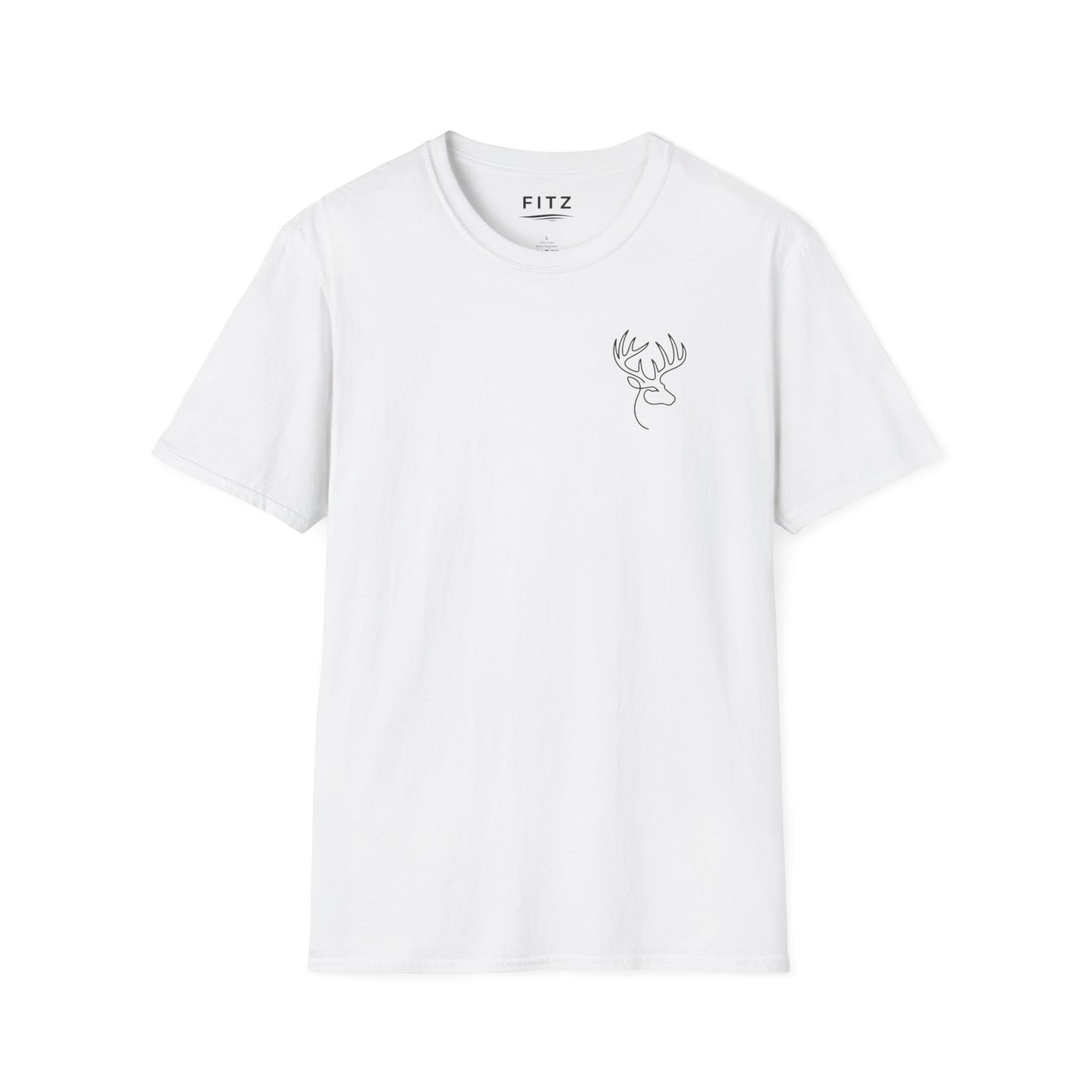 White-tailed One Line T-Shirt - Back Print
