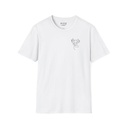 White-tailed One Line T-Shirt - Back Print
