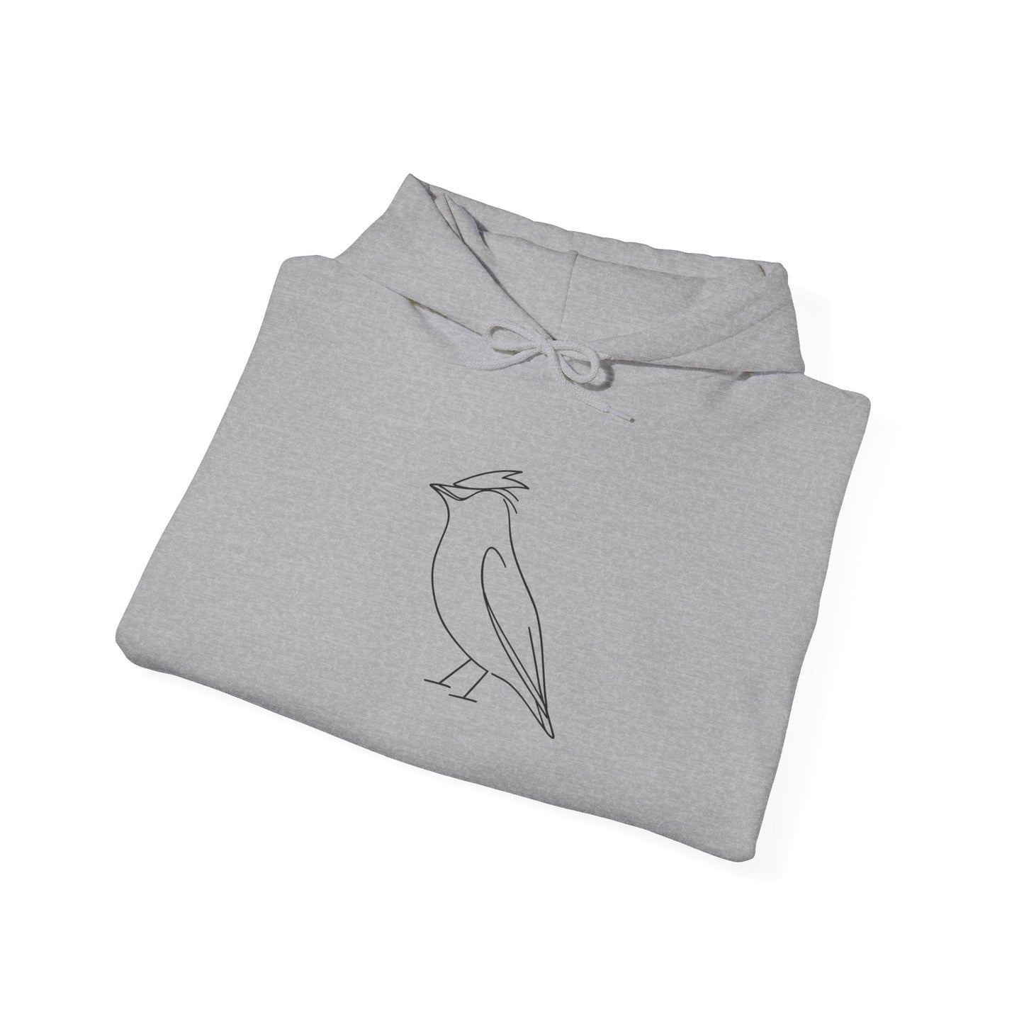 Cedar Waxwing Line Hoodie