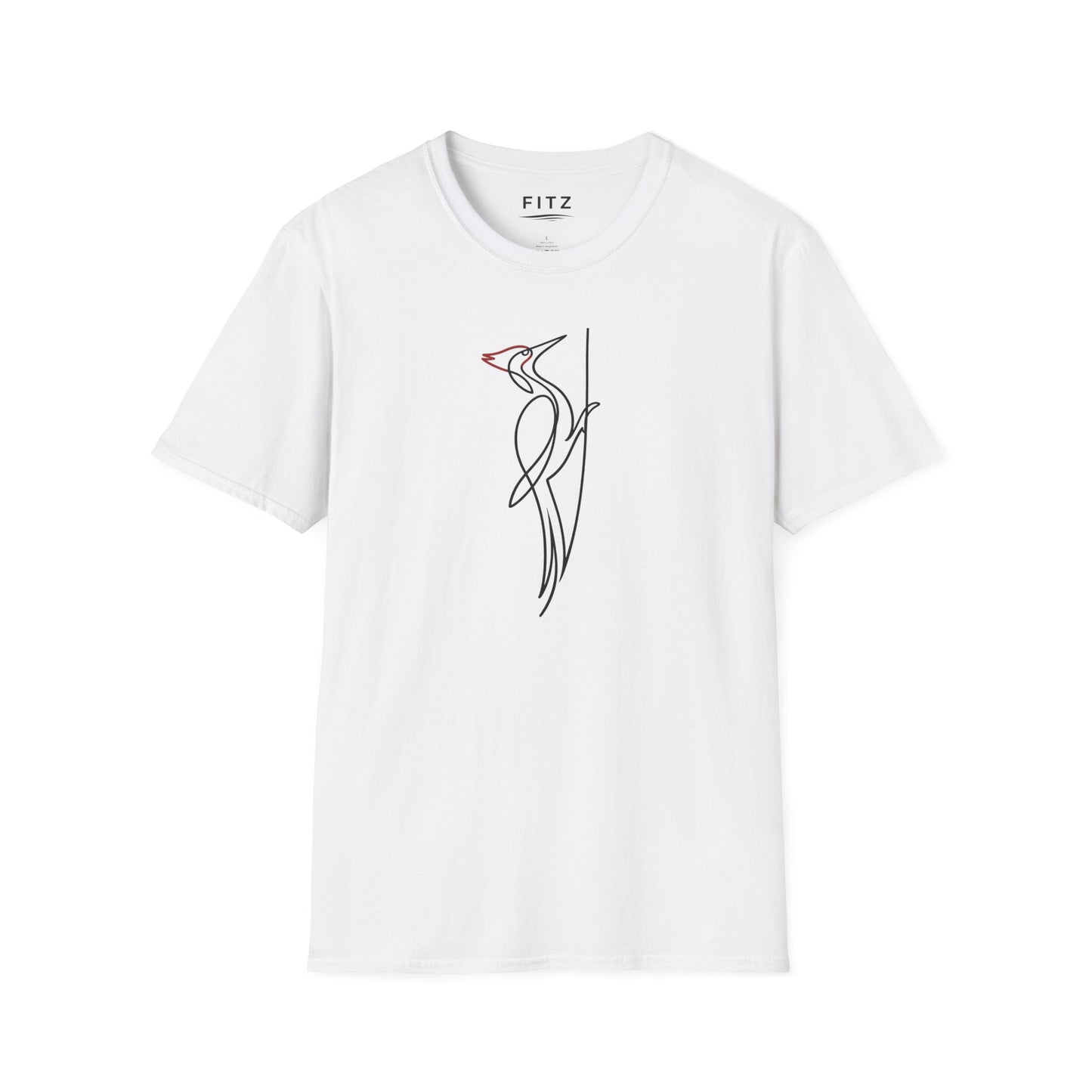 Pileated Woodpecker One Line T-Shirt