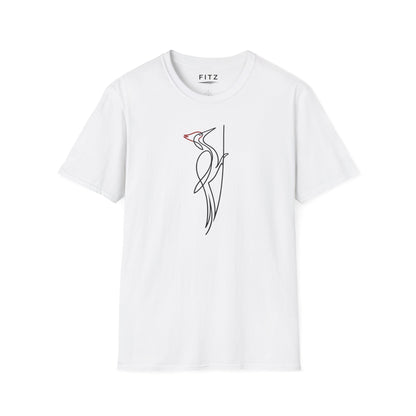 Pileated Woodpecker One Line T-Shirt