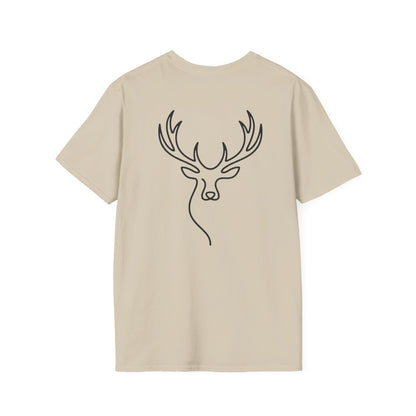 Elk One Line T-Shirt - Back Print