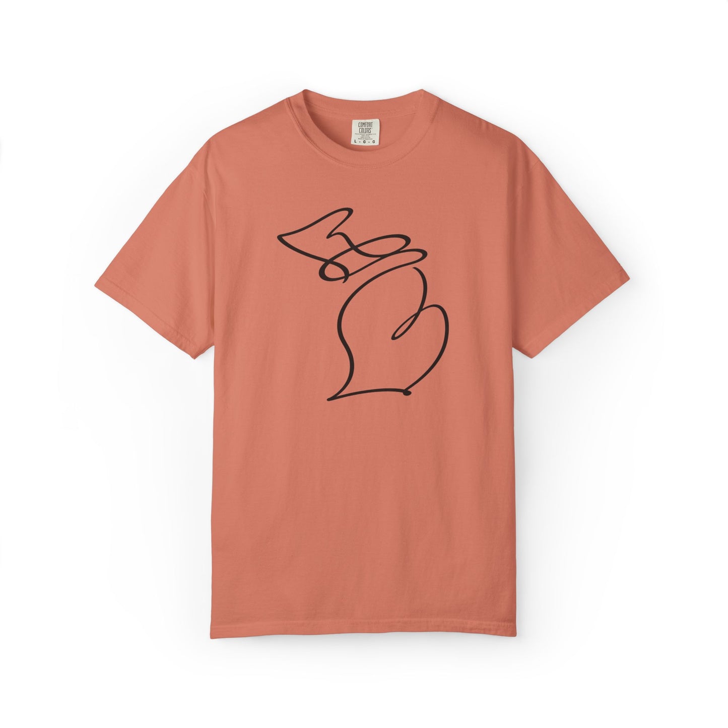 Michigan One Line T-Shirt - Heavyweight Comfort Colors