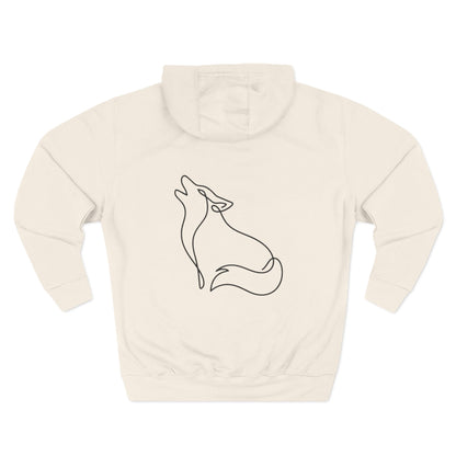 Wolf One Line Hoodie Backprint