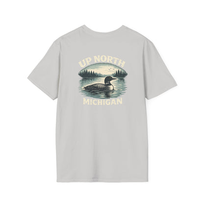 Loon Up North Michigan T-Shirt - Back Print