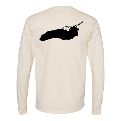 Lake Ontario Long Sleeve T-Shirt Back Print - Comfort Colors