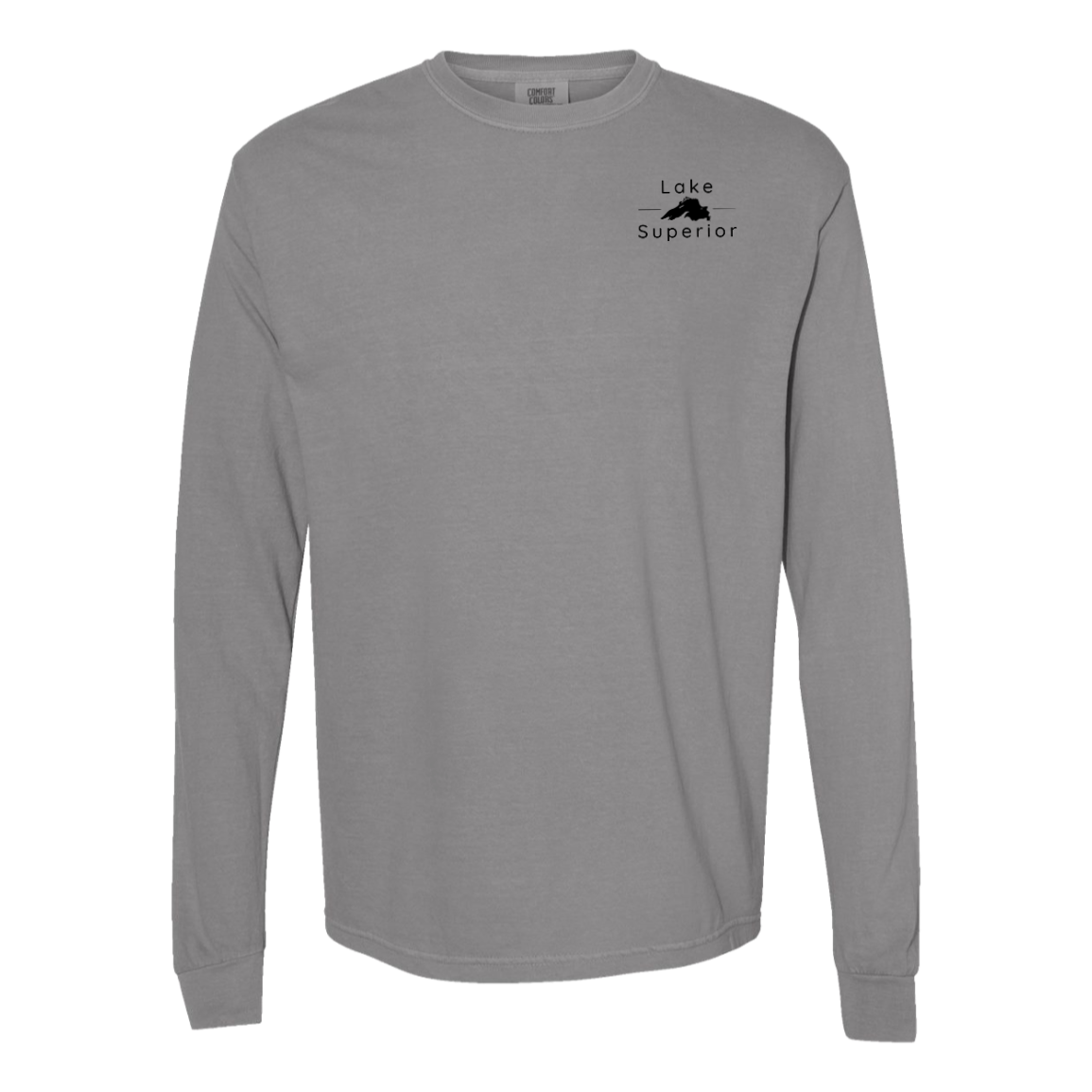 Lake Superior Long Sleeve T-Shirt Back Print - Comfort Colors
