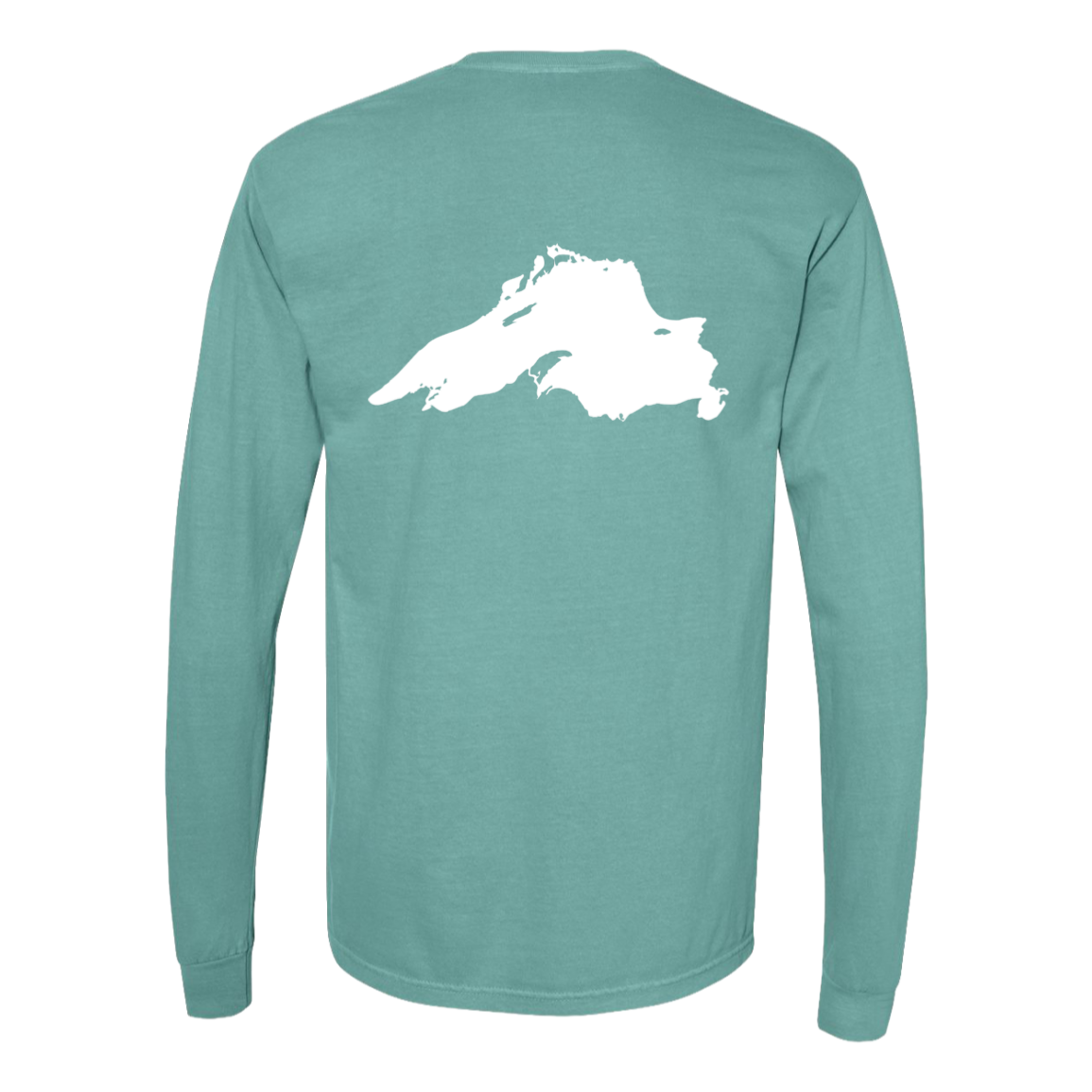 Lake Superior Long Sleeve T-Shirt Back Print - Comfort Colors