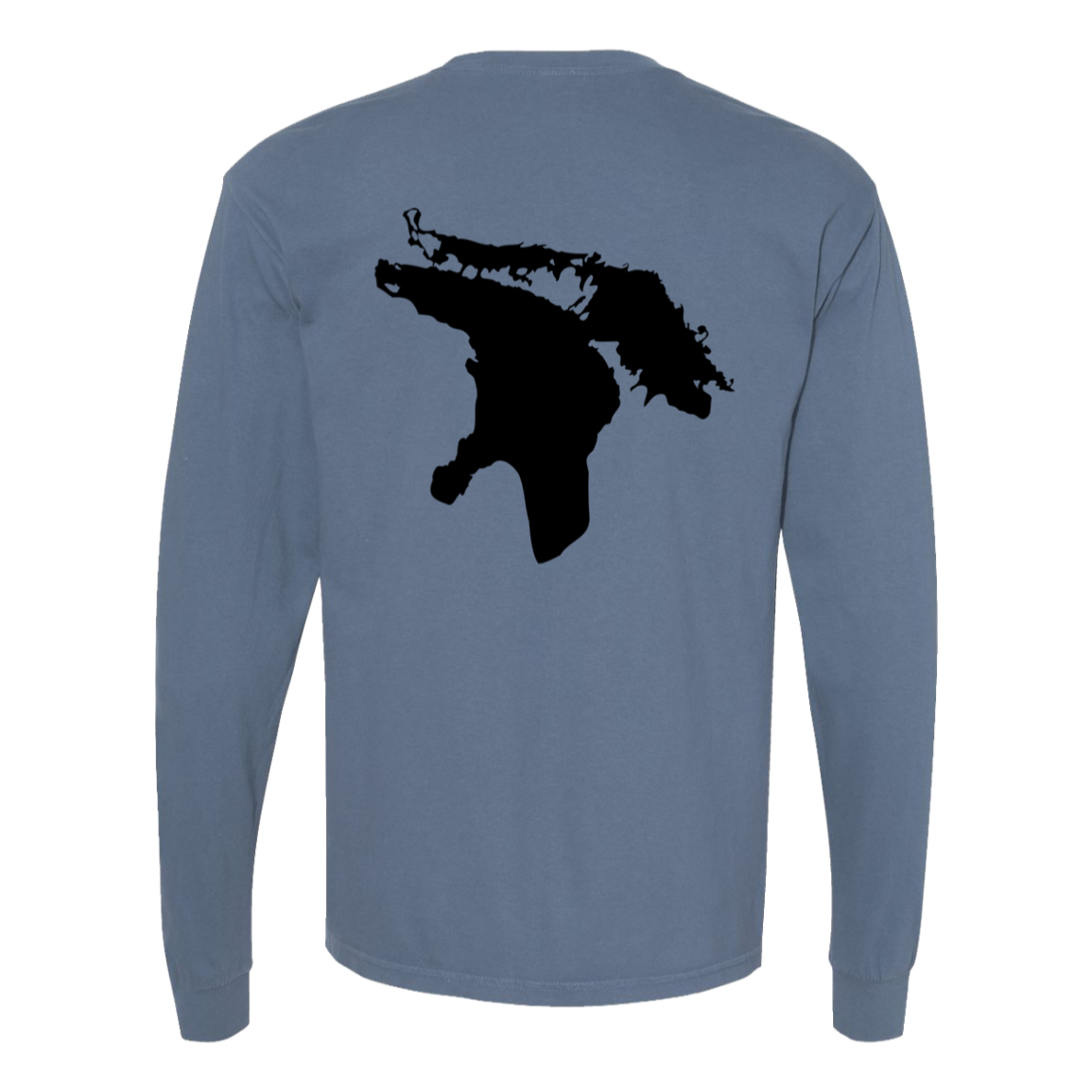 Lake Huron Long Sleeve T-Shirt Back Print - Comfort Colors
